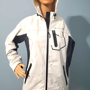 Hooded windbreaker jacket